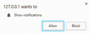 Click 'Allow' to enable Desktop Notifications in Google Chrome